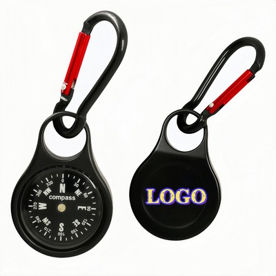 Zinc Alloy Carabiner Compass