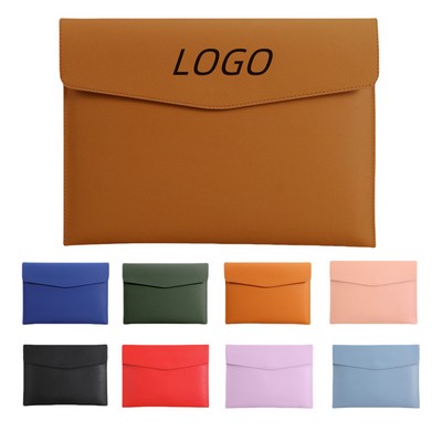A4 PU Leather Document Pouch