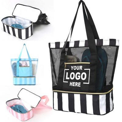 Double-Layer Beach Bag.