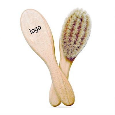 Baby Soft Wool Hairbrush with Customizable Logo