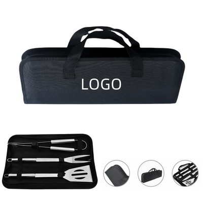 Stainless Steel Barbecue Set Of 3 Pieces
