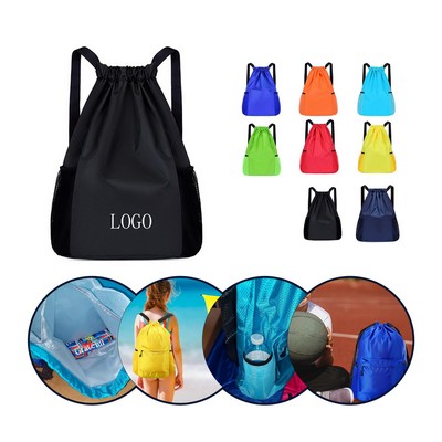 Oxford Cloth Drawstring Backpack