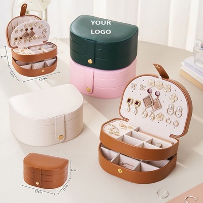 Portable Pu Leather Jewelry Boxes