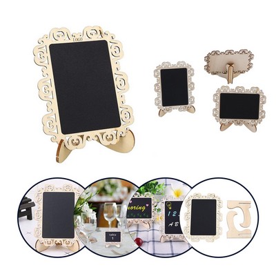 Mini Wooden Message Board with Stand