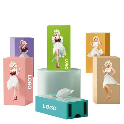 Cartoon Anime Flying Skirt Tissue Box