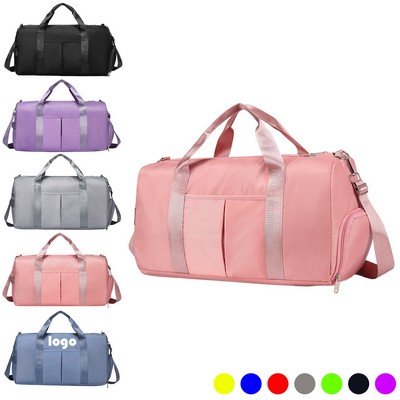 Durable Gym Travel Duffel Bag with Wet Pocket