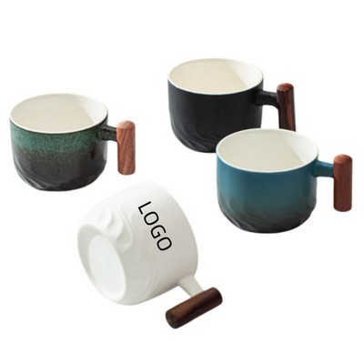 2.03Oz Wooden Handle Espresso Shot Cup Tea Cup