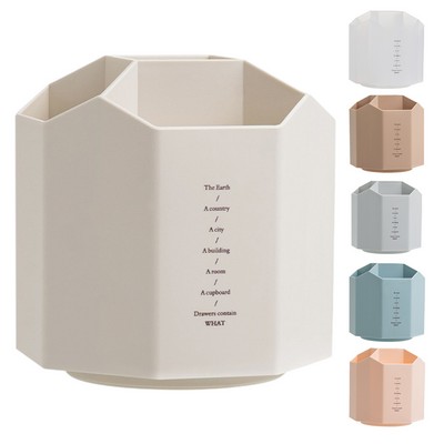 Rotatable Desktop Pen Holder W/ Large Capacity