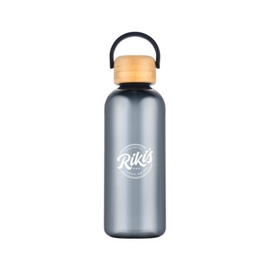 21oz RPET Water Bottle with Bamboo Lid