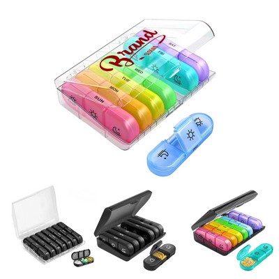 7 Day Pill Box With 21 Compartments