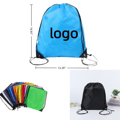 Drawstring Pocket Marathon Event Advertising Drawstring Double-Shoulder Backpack