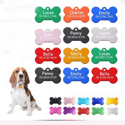 Bone Shaped Dog Tag
