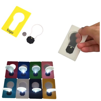 Custom Mini LED Credit Card Pocket Light Bulb Lamp