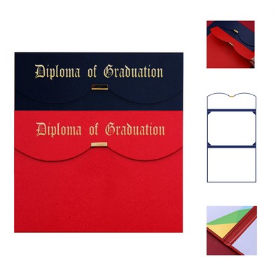 Trifold Pearl Film Certificate Holder