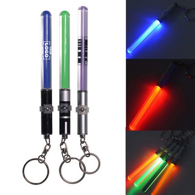 Mini Acrylic LED Keychain Light Stick