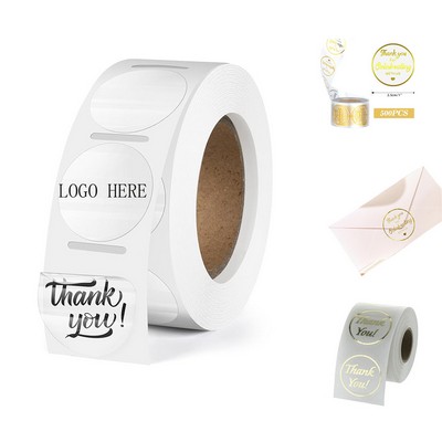 Clear Thermal Labels Round Vinyl