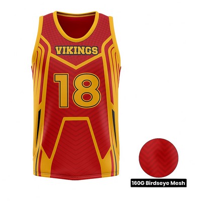 Men's Sublimation Basketball Jersey-160G Birdseye Mesh