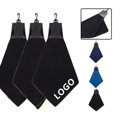 Microfiber Golf Towel with Attachable Carabiner