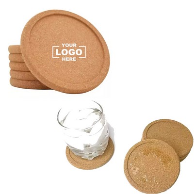Circular Lip Cork Coaster