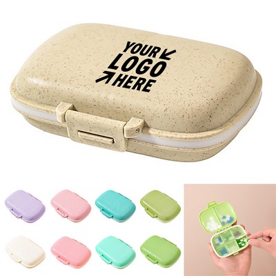 8-Grid Compact Sealed Travel Pill Organizer Box
