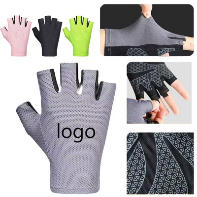 Half-Finger Mesh Fitness Gloves
