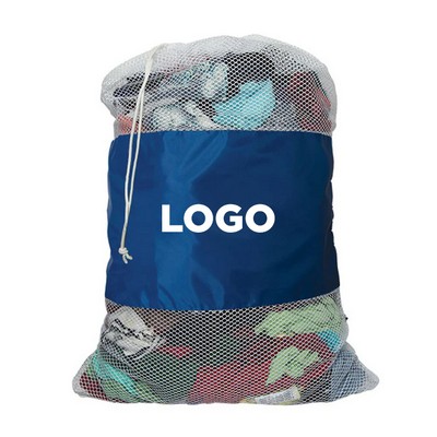 3.3ft All Mesh Washing Bag Drawstring Laundry Bag