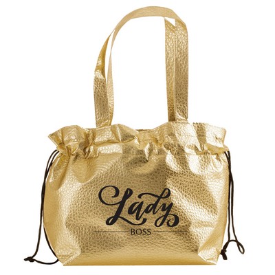 Laminated Croc Tote Bag