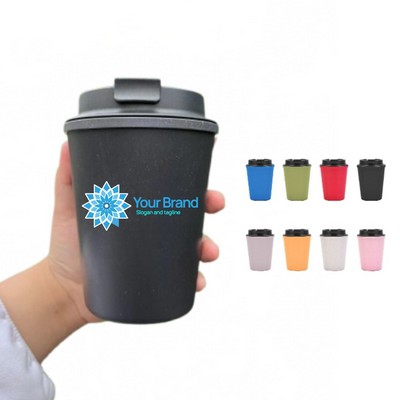 MOQ 10 pcs Full Color 12oz Wheat Straw Car Cup