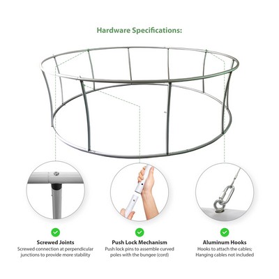 10' Circular Hanging Banner - Hardware