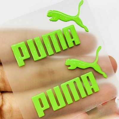 3mm Thick Silicone Sticker Label 2.5" Heat Transfer with Adhesive Backing