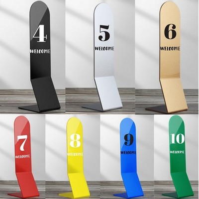 Acrylic Table Number Sign