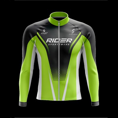Unisex Long Sleeve Cycling Jersey (Sublimation)