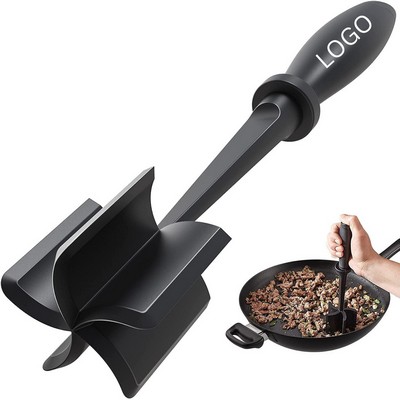 Ergonomic 5-Blade Meat Chopper & Ground Beef Smasher