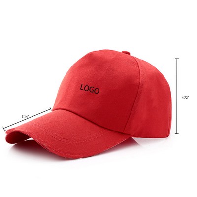 Cotton 6 Panel Twill Adjustable Flex Fit Baseball Cap
