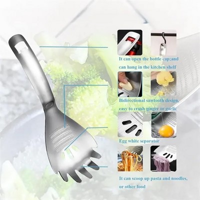 Multi-purpose Spoon and Fork Bottle Opener Potato Press Egg