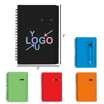 5 Inches x 7 Inches Journal with Pen Holder