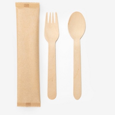 Birch Wood Cutlery Set