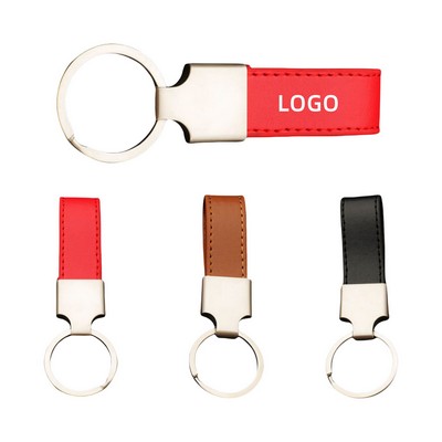 Leather Strap Keychain
