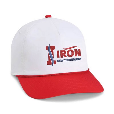 Imperial 5054UT 5-Panel The Harrison Two-Tone Performance Rope Cap with Patches or Embroidery