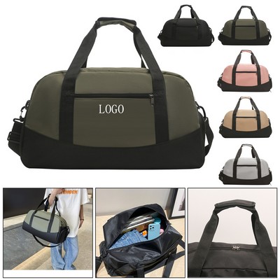 Nylon Duffel Bag w/ Shoe Compartment