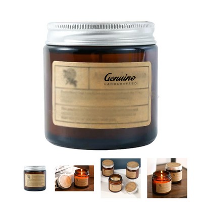 7 Oz Scented Candle with Glass and Lid