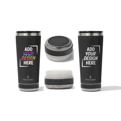 Pour Caddy Go Caddy 18 Oz. Bluetooth Speaker Tumbler