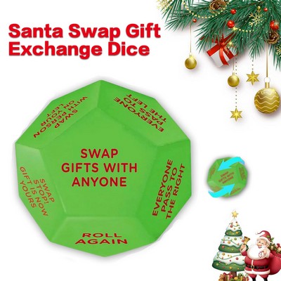 Santa Swap Gift Exchange Dice Perfect Party Game for Christmas Celebration