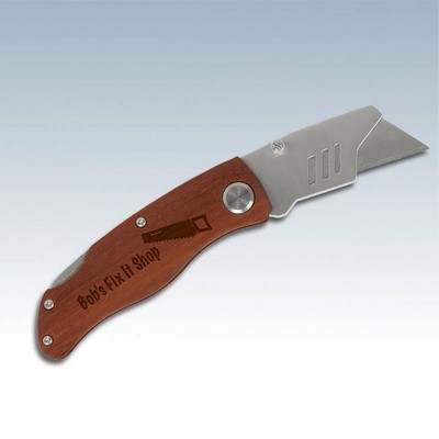 Wood Handle Utility Knife