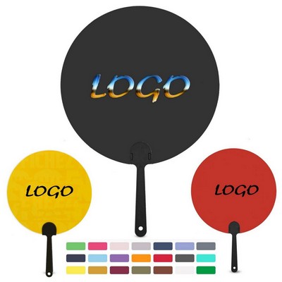 Plastic Hand Fan Full Color 2 Sides