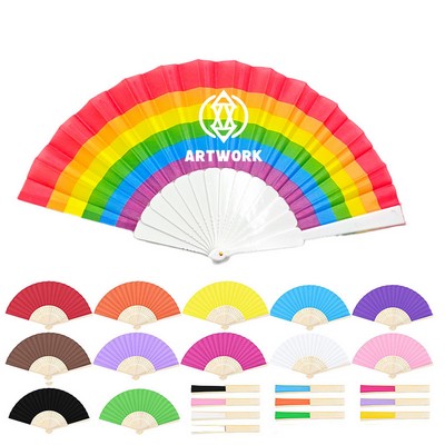 Folding Hand Fan Full Color
