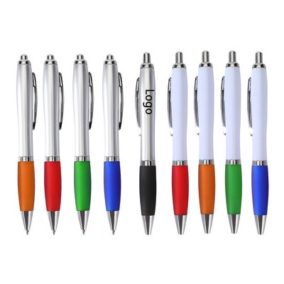 Silver Coated Gourd Shaped Ballpoint Pen