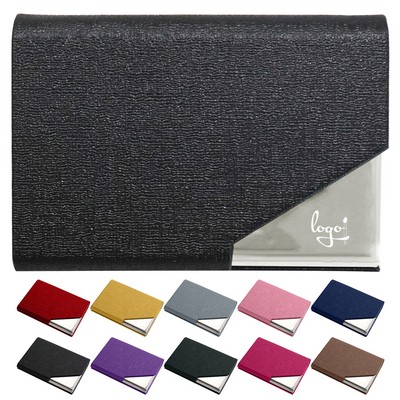 Premium Metal And PU Leather Business Card Holder