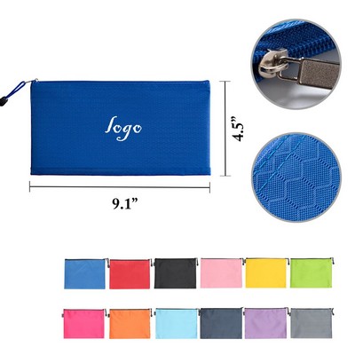 Waterproof Oxford Football Pattern Zipper Bag