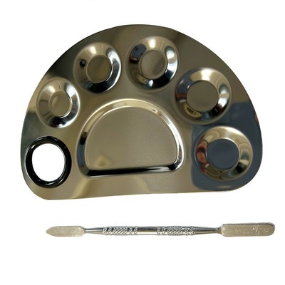 Artist Mixing Palette With Spatula